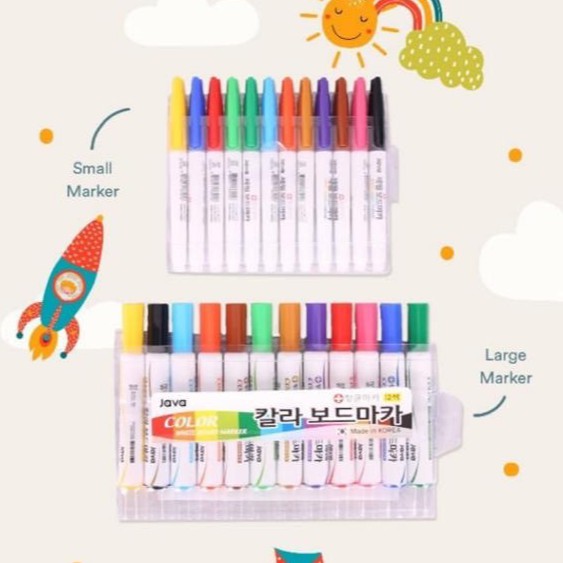 

PROMO CLEARANCE SPIDOL MARKER KOREA WHITEBOARD BUY 1 GET 1 - JAVA MARKER - AMAN UNTUK ANAK-ANAK