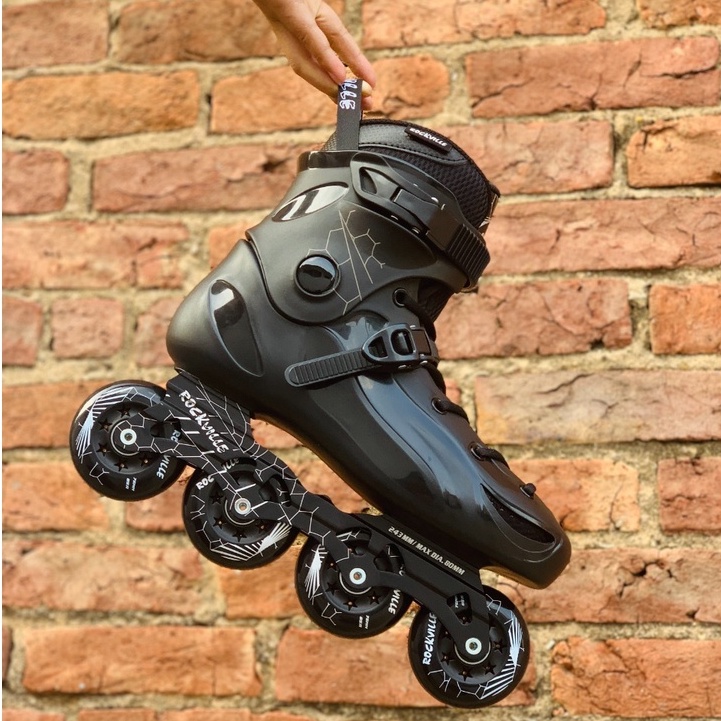 Sepatu Roda Pemula Inline Skate Rockville E3 Black