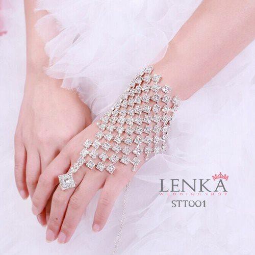 [LIMITED STOCK] SARUNG TANGAN CRYSTAL BRIDAL GLOVES AKSESORIS PESTA WEDDING STT001