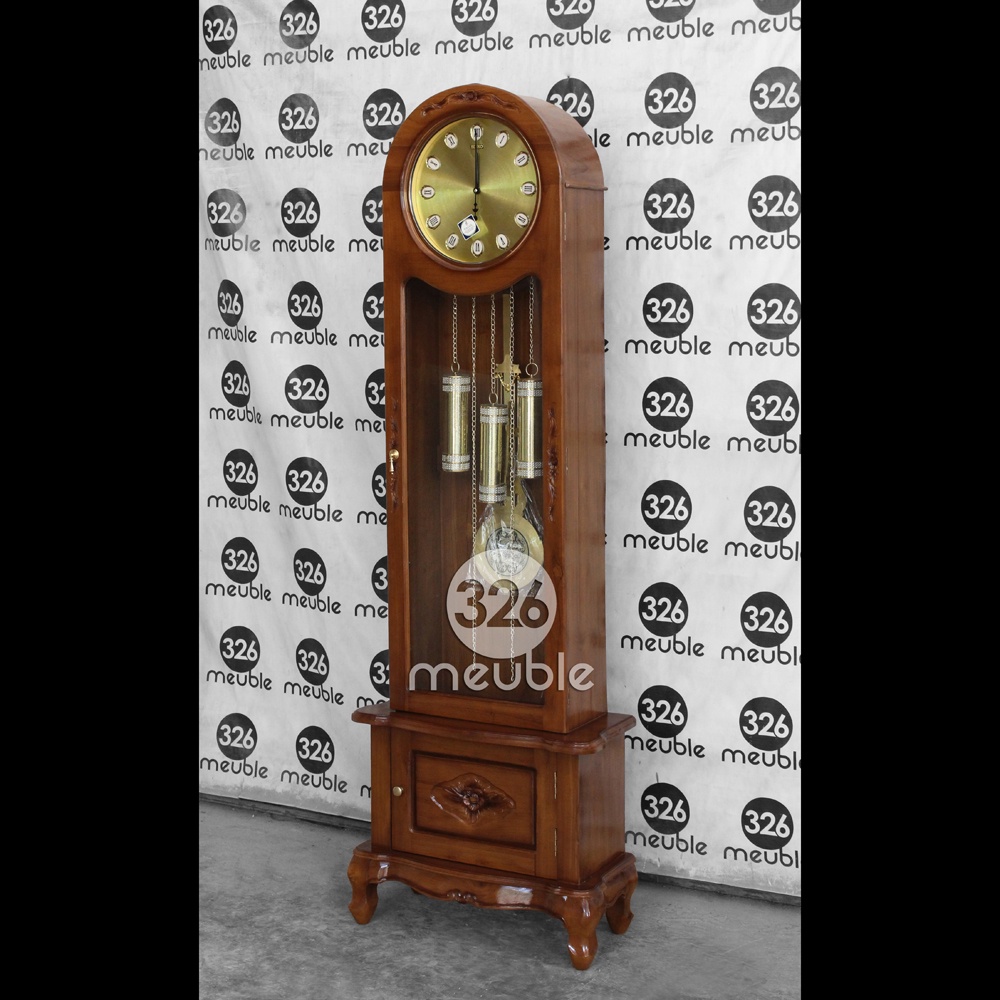 Lemari Jam Hias Jati Mebel Jepara, Almari Jam Hias Napoleon