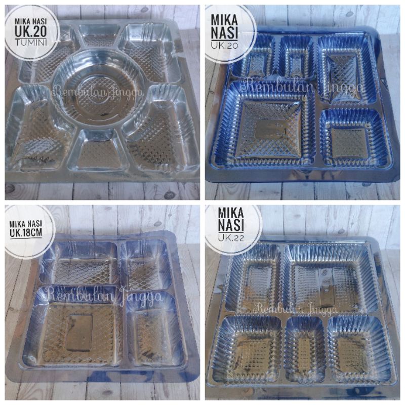 Mika Nasi Sekat Kotak Tumpeng Mini Diameter 18cm 20cm 22cm
