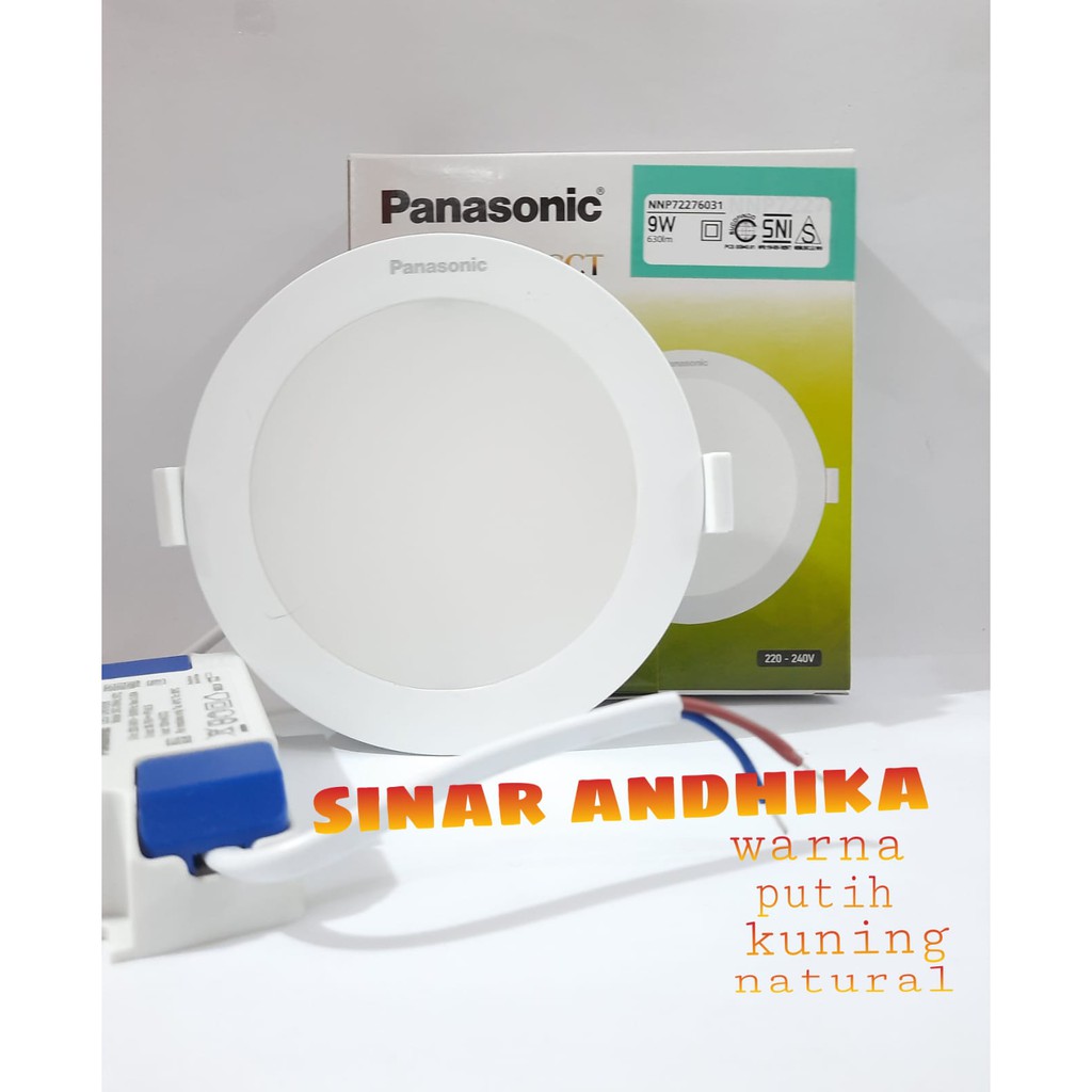 LED NEO CCT SLIM DOWNLIGHT 3 WARNA PANASONIC 9 WATT NNP 72276