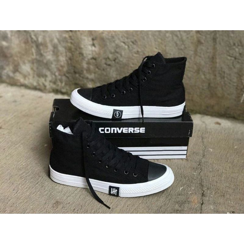 CONVERSE UNDEFEAD HIGH HITAM