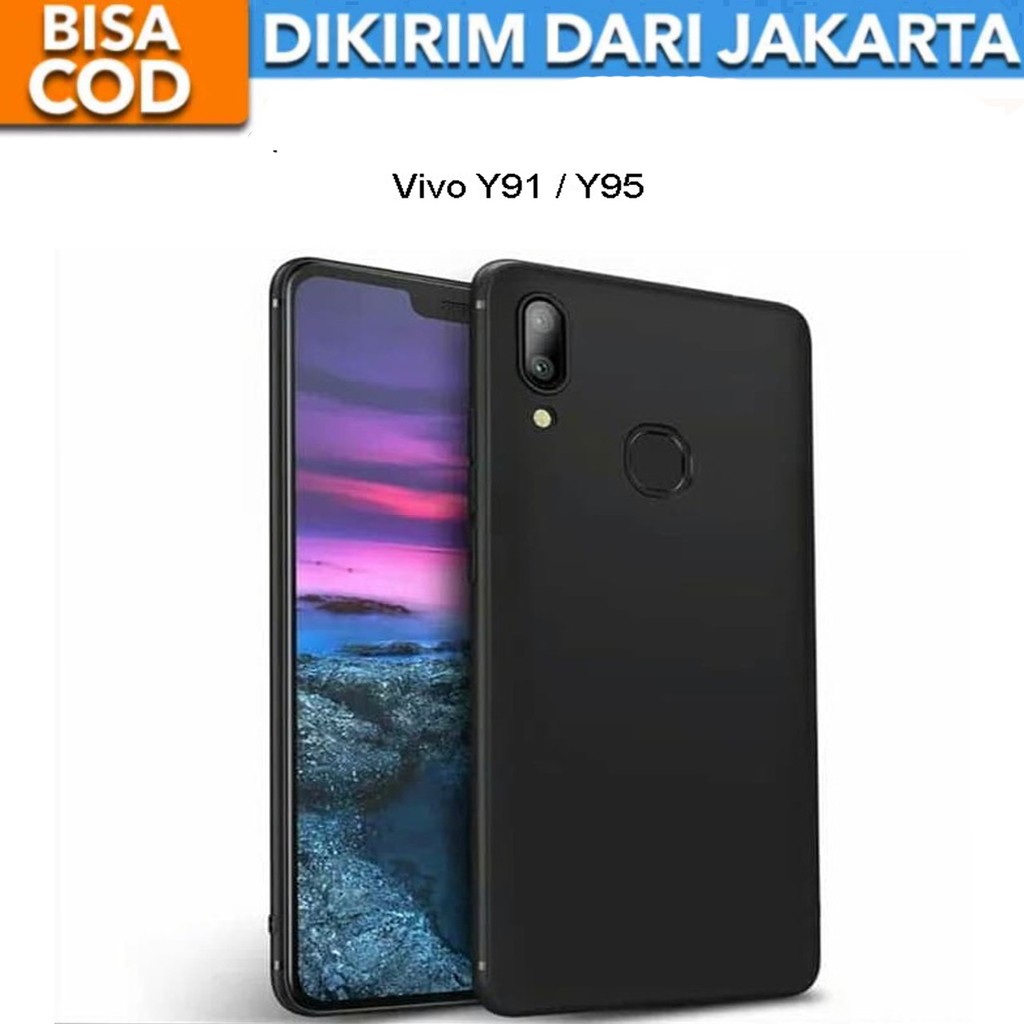 SoftCase Black Matte for Vivo Y91/Y95