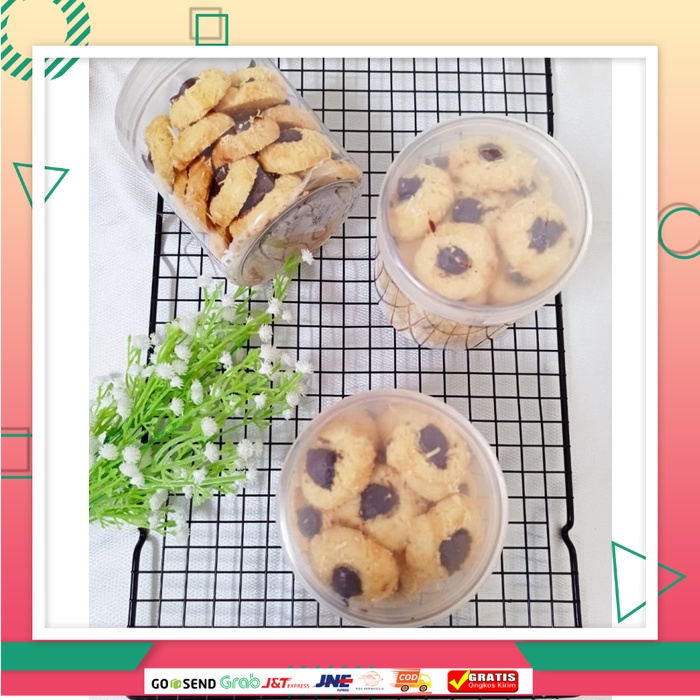 

Kue Kering Coco Cheese Cookies / Thumbprint Cookies Jar Size 300gr