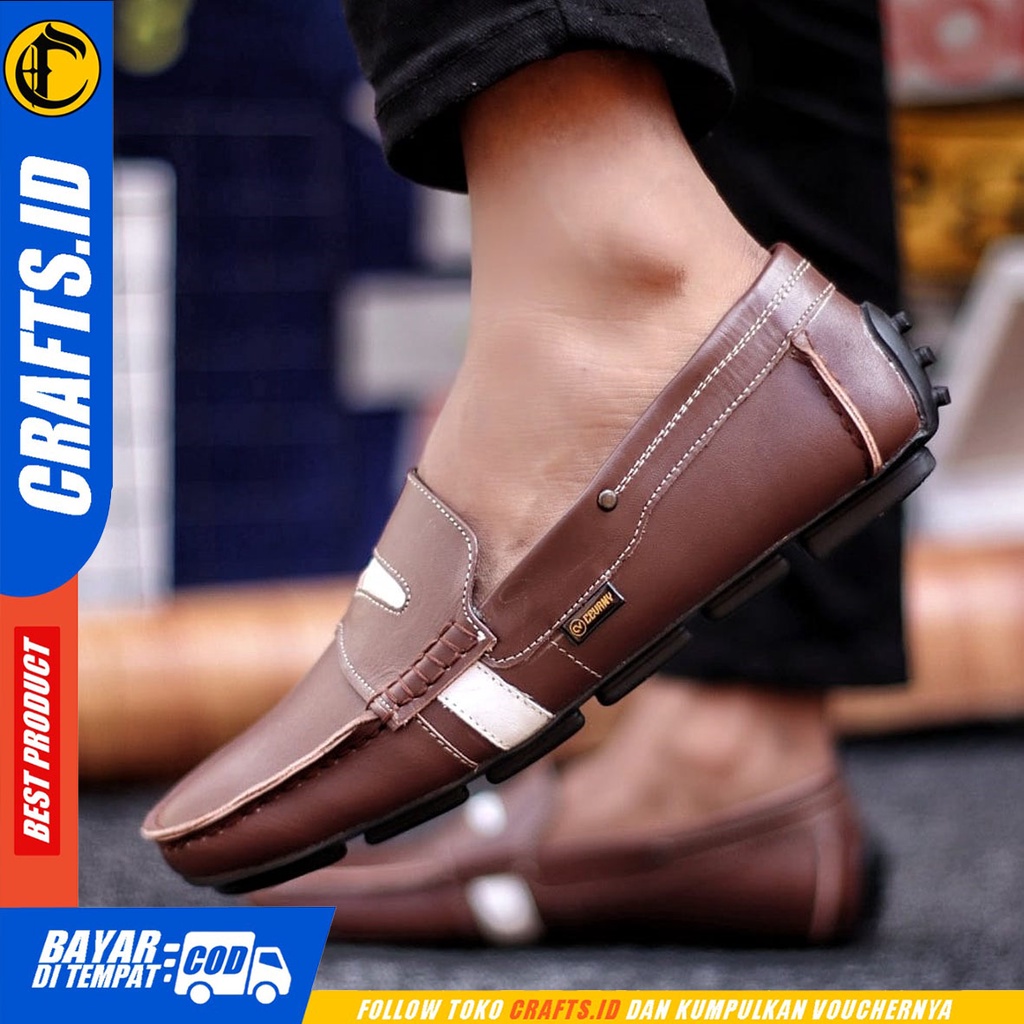 CRAFTS Vahala - Sepatu Formal Pria Pantofel Kulit Asli