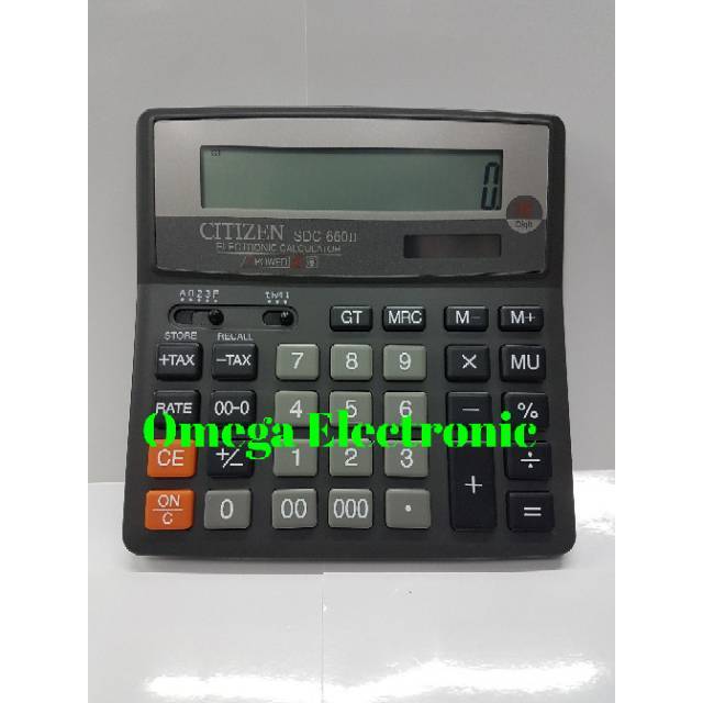 ORIGINAL CITIZEN SDC-660ll Kalkulator Meja Office Desktop SDC 660 16 Digit