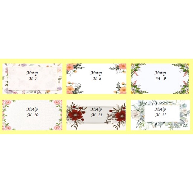 

CETAK / PRINT LABEL UNDANGAN MOTIP TOM & JERY 103 ORDER 1PACK ( 120pcs) 1pcs (Rp250)