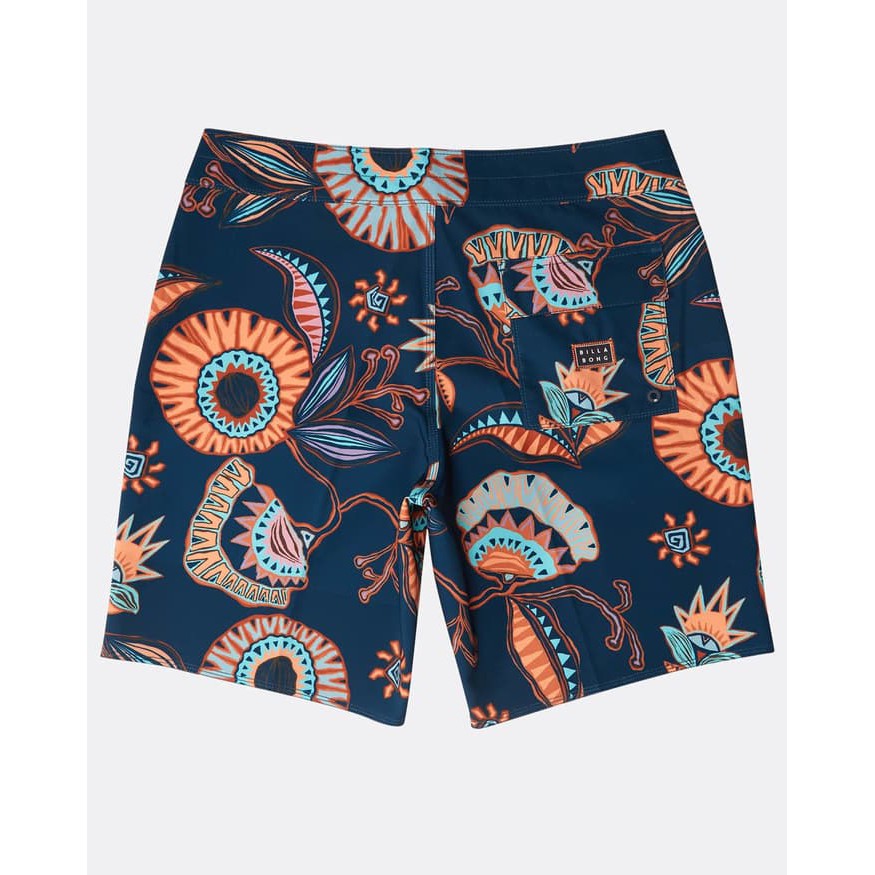 Celana Surfing Billabong Sundays Airlite Boardshort Floral Navy Ori
