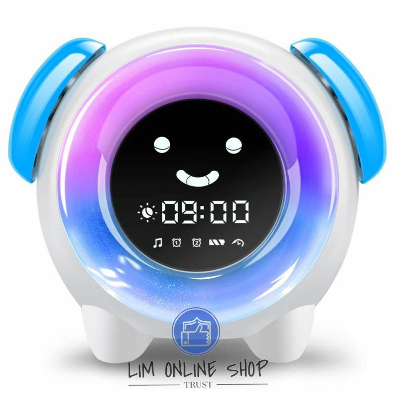 Smart Clock Alarm Jam Weker Digital Meja Pintar Unik Lampu LED Music Recharger Baterai High Quality