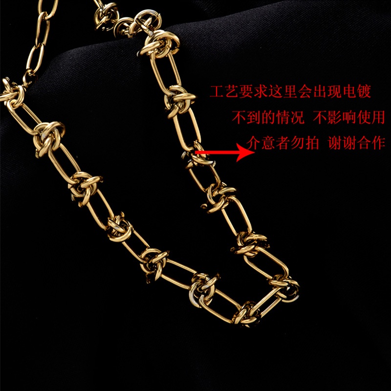 Kalung Gaya Fashion Eropa Amerika Kalung Trendi Kalung Pasangan Kalung Baja Titanium Tahan Air Tidak Alergi Hadiah Anti-fading Ready