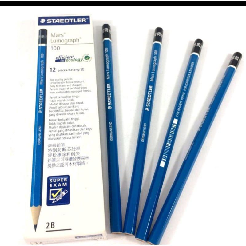 

PENSIL 2B STAEDTLER HARGA PER PACK ISI 12 PCS || PENSIL STAEDTLER 1 PACK