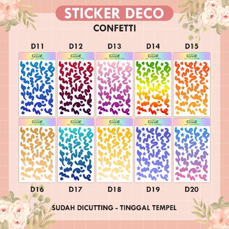 STICKER DECORATION TYPE D Versi 2