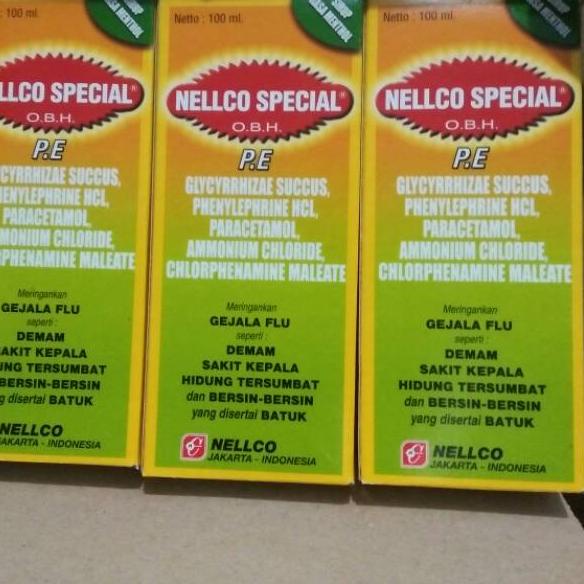 NELLCO SPESIAL OBH SIRUP BOTOL 100ML OBAT SAKIT NELCO FLU DEMAM BATUK 오