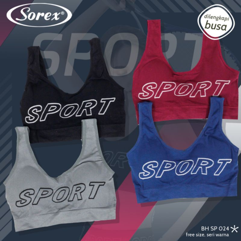 Bra BH / celana sport Sorex senam SP 024 busa tanpa kawat &amp; 4083 celana legging sport