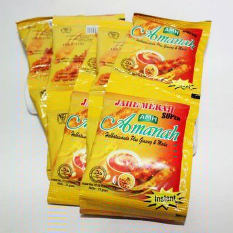 

Jahe Merah Amanah AMH Renceng isi 10 Sachet