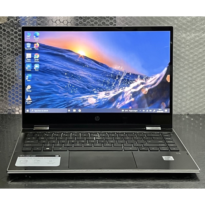 Laptop HP Pavilion X360 Core i3-1005G1 SSD RAM 8GB Layar 14inch Touch Screen Second