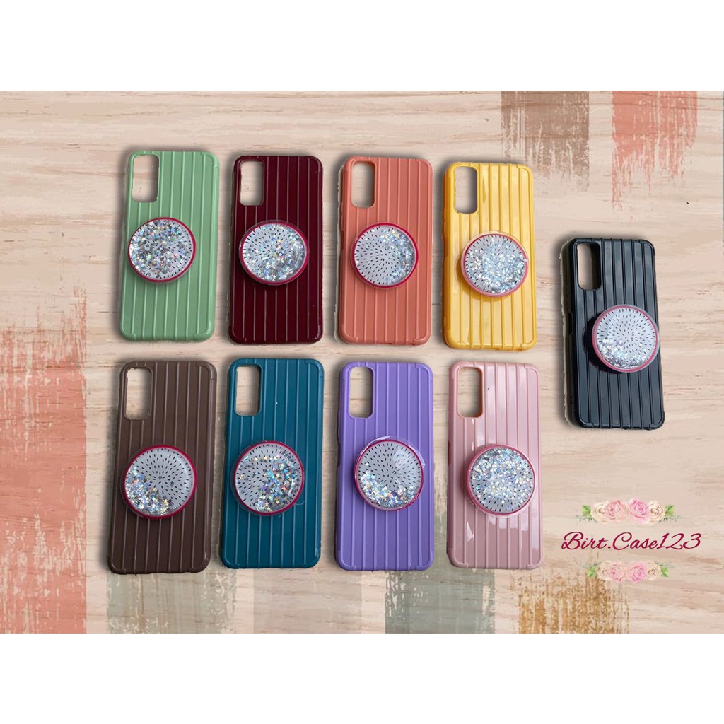 softcase popsocket glitter Vivo Y91 Y17 Y12 Y15 Y93 Y95 Y81 Y83 Y71 Y53 V5 V7 Y30 Y50 V17 Y11 BC719