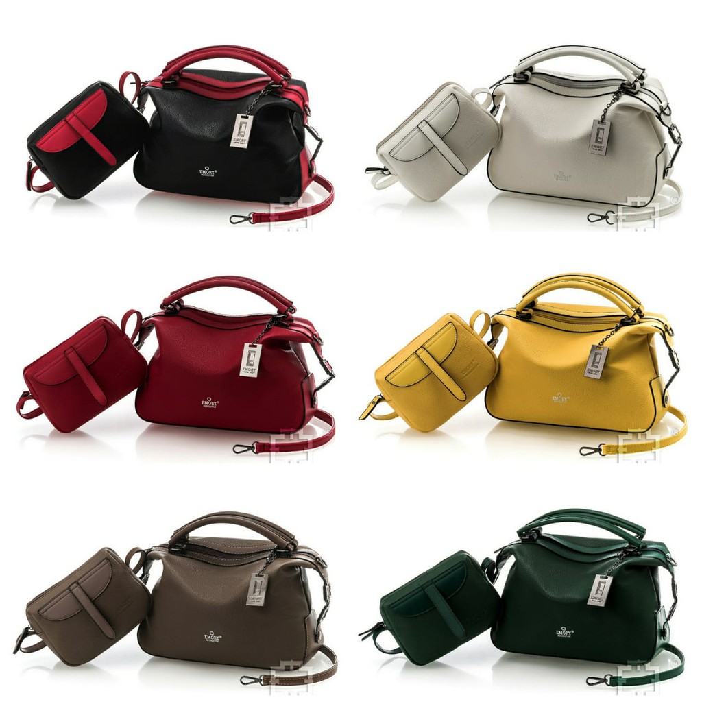 3259 TAS EMORY APRILLIA ORIGINAL BRAND | TAS SLEMPANG WANITA IMPORT MEREK EMORY | TOP HANDLE EMORY
