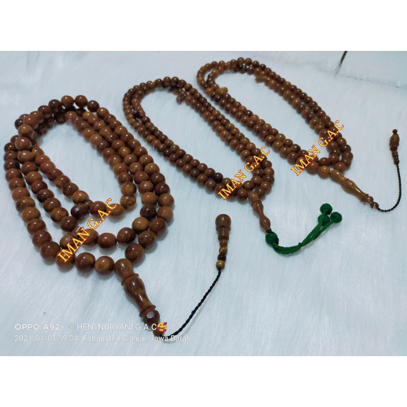 Tasbih kayu kaokkah kokka bulat asli kayu kaokkah kokkah kauka/Tasbih kaokah