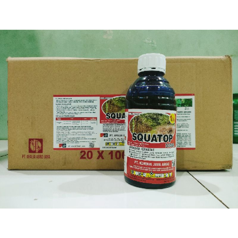 1 Dus Squatop 330SL 1Liter x 20 Herbisida Kontak Paraquat 330SL