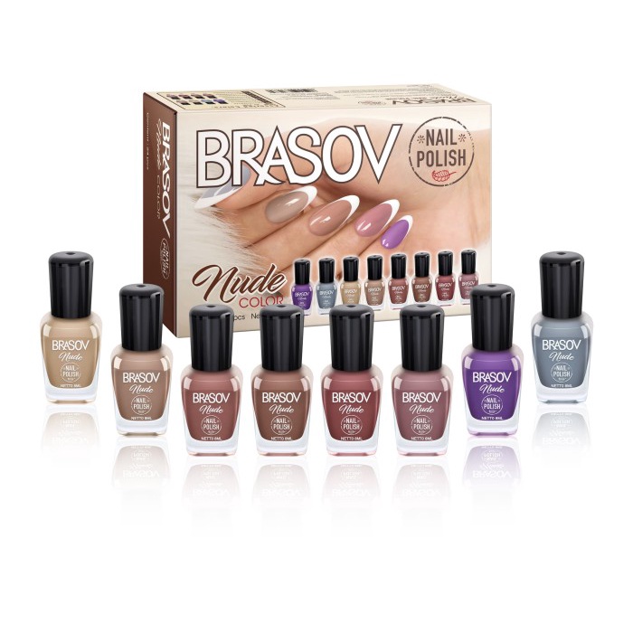 BRASOV NUDE NAIL POLISH - BRASOV KUTEKS NUDE HALAL BPOM 8ML