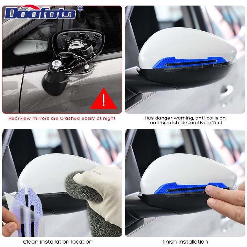 Stiker Reflektor 3D Spion Mobil Tebal Pelindung Spion Sticker Reflective 724