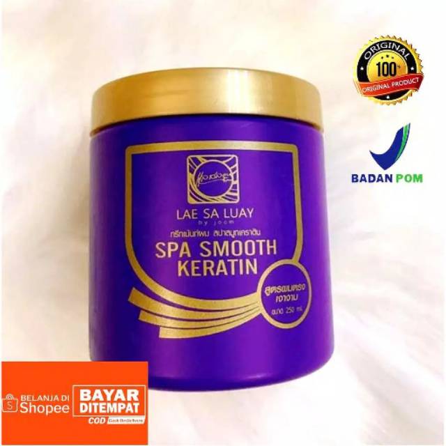 LAE SA LUAY smooth keratin ori/masker rambut/spa rambut