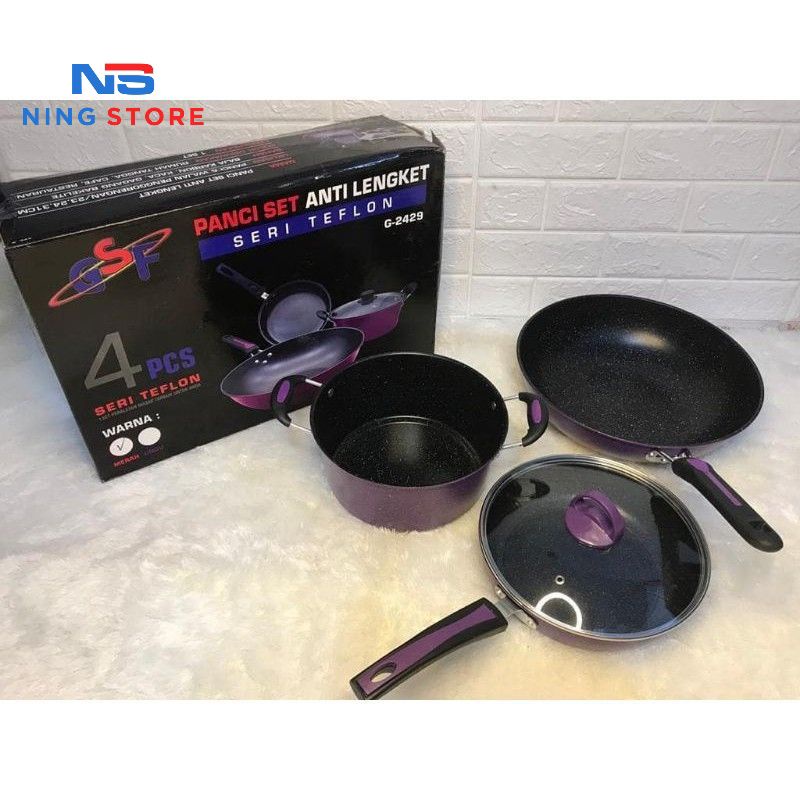 GSF PANCI SET 3 TEFLON G-2429/PANCI SET TEFLON