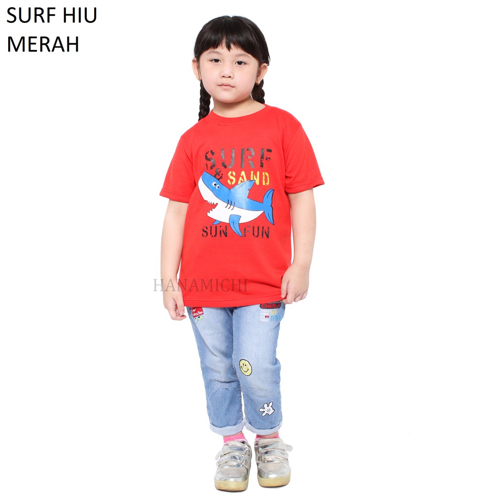 Hanamichi SURFHIU Kaos Anak Lengan Pendek