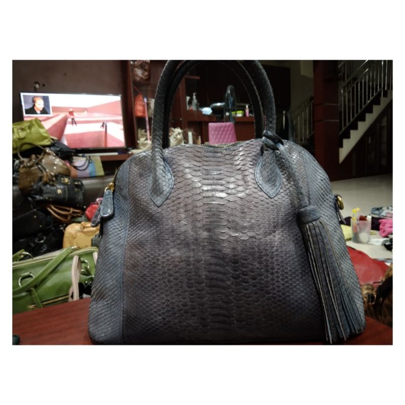 Tas Pesta Kulit Ular Asli