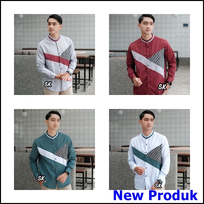 Baju Koko Pria Lengan Panjang Terbaru-Koko Cowok Terbaru-Koko Kekinian