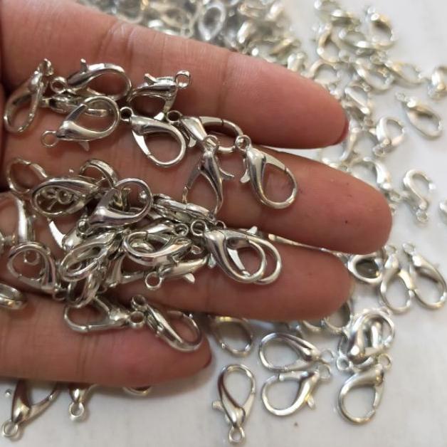 ➤ 50pcs Pengait Udang 12,14,16, 18mm Monel - Kokot Udang 16mm - Kait Udang Monel ❇