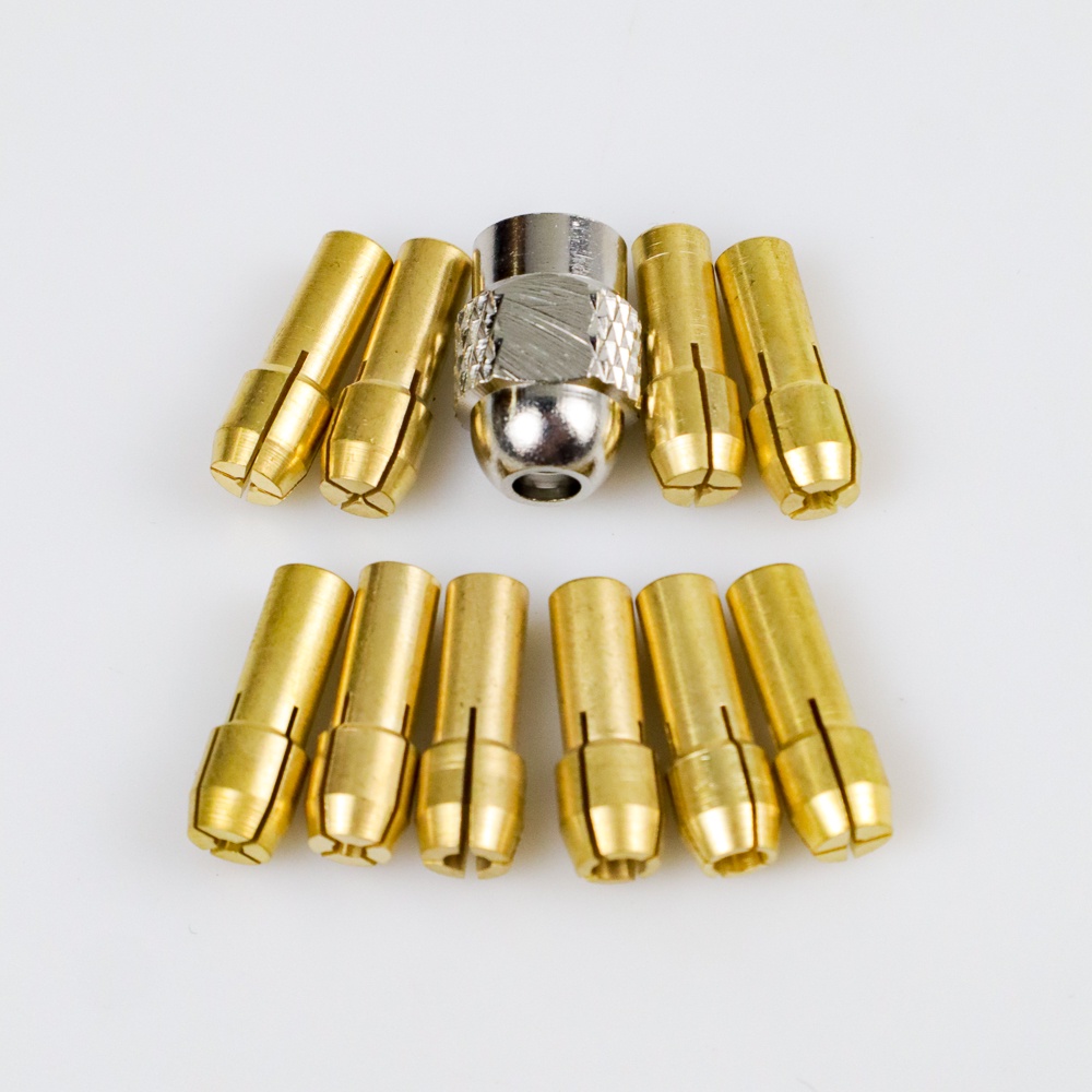 Chuck Mata Bor Drill Brass Collet 11 PCS - DMPJ-31 - 7ROT05GD-  Golden