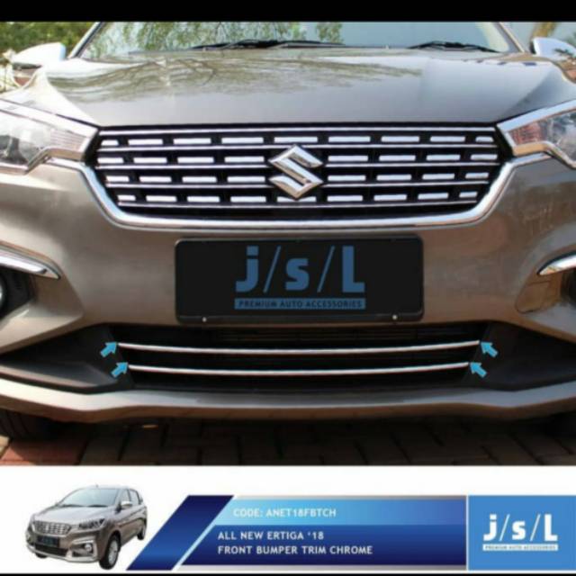 List grill radiator all new Ertiga 2018/ front bumper trim chrome jsl