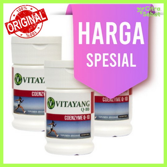 Vitayang Coenzyme Q10 (3 botol) Original Nutrisi Jantung