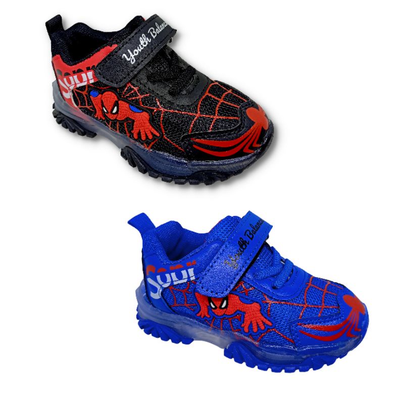 SEPATU LED ANAK SPIDERMAN YOUTH BALANCE J2105-2