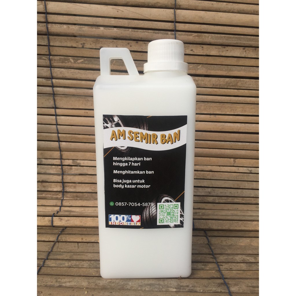 Semir Ban motor & mobil-1 liter + Gratis sponge