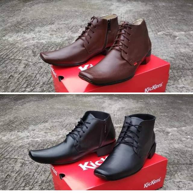Sepatu Pria Best Kickers Pantofel High Original Kulit