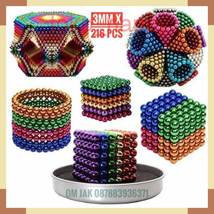 Bola magnet warna Magnetic Ball magnet ball 216pcs 3mm