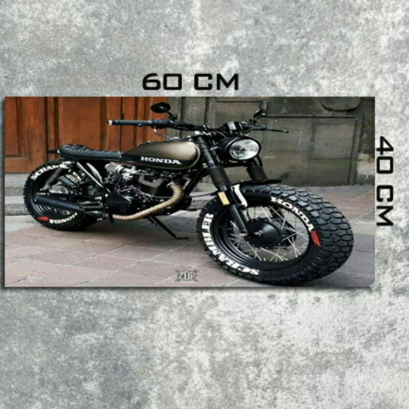 Poster Motor Honda Scrambler