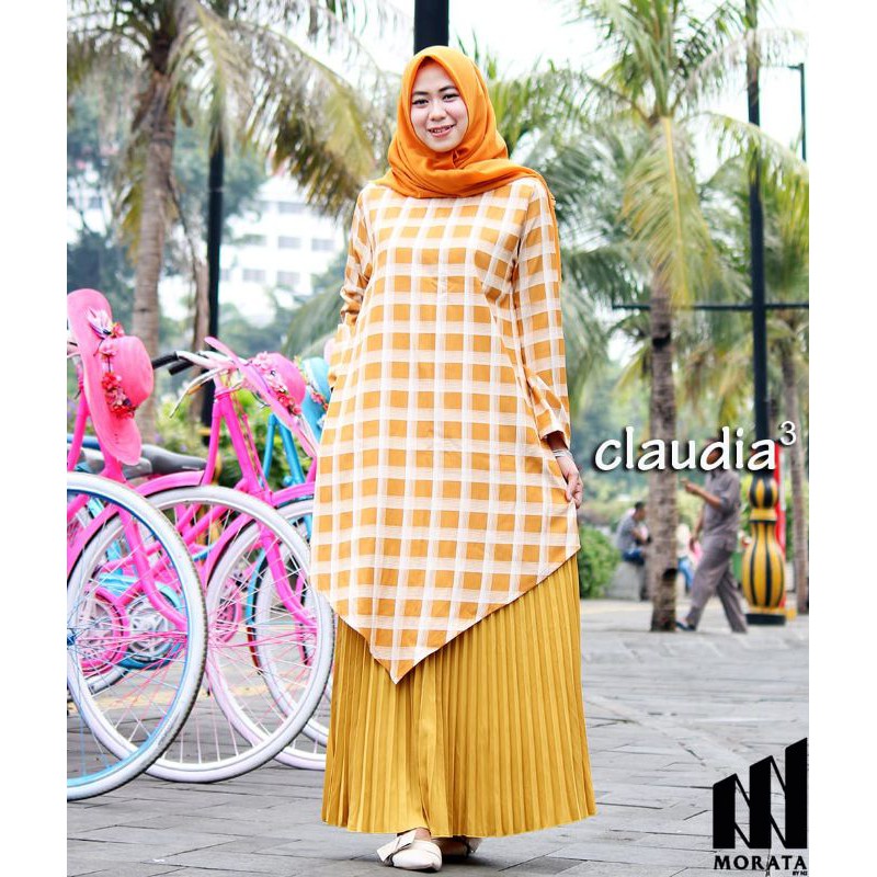 SETELAN (ROK+TUNIK) CLAUDIA by MORATA - setelan Termurah