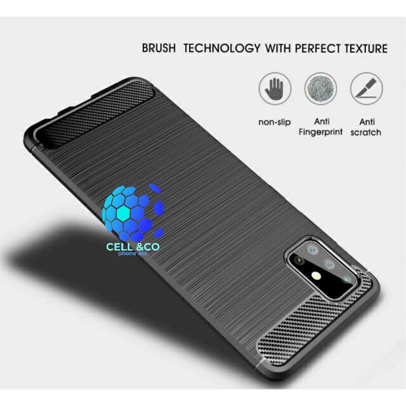 CASE CARBON VIVO V19 casing hp silikon softcase case premium carbon cover