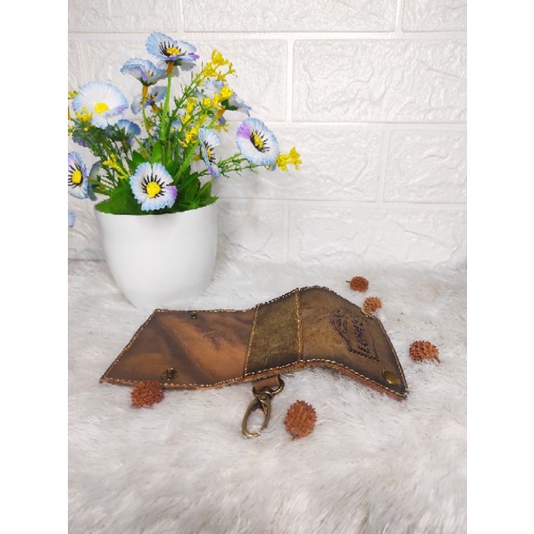 GANTUNGAN KUNCI | DOMPET STNK KULIT SAPI ASLI