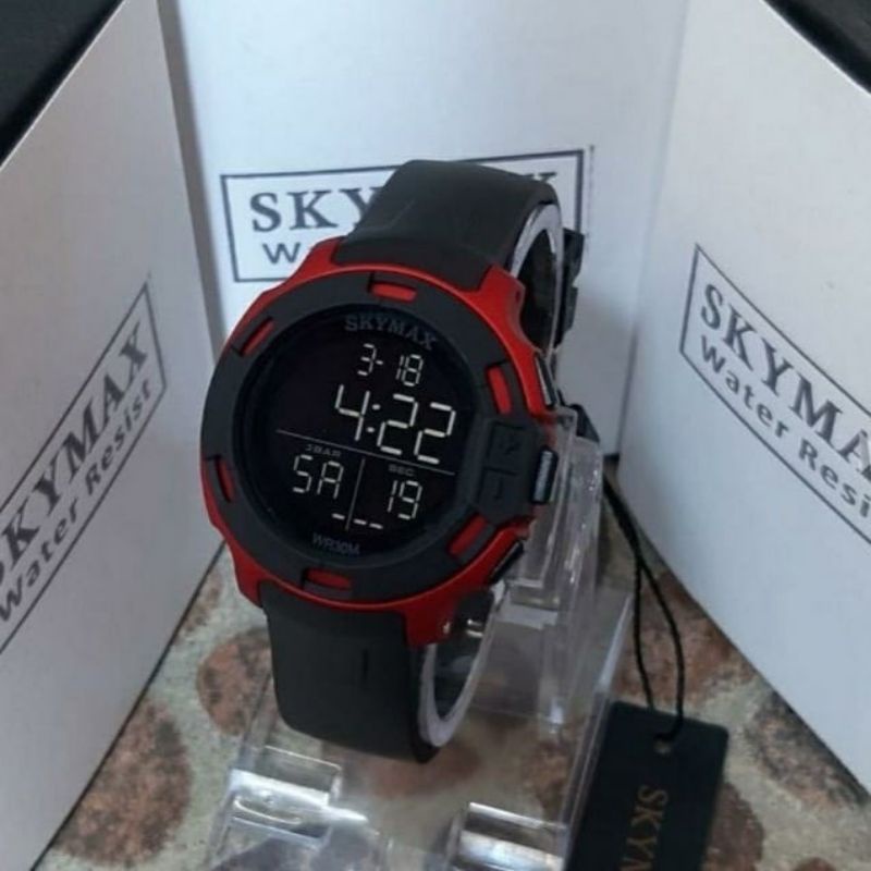 JAM TANGAN WANITA SKYMAX STRAP SILIKON LEMBUT WATER PROFF