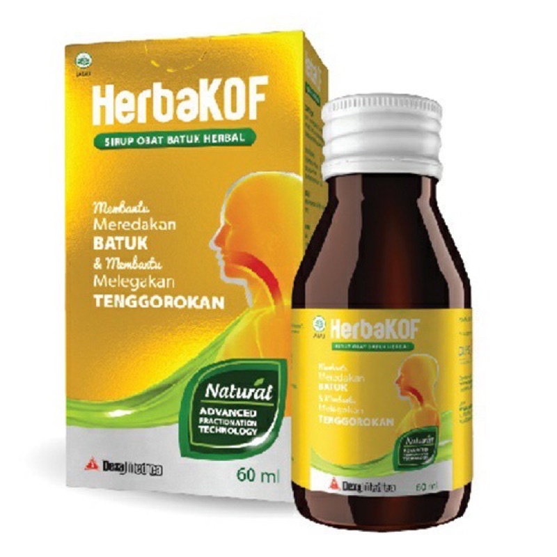 Herba Kof HerbaKof Sirup Obat Batuk Melegakan Sakit Gatal Tenggorokan Herbal