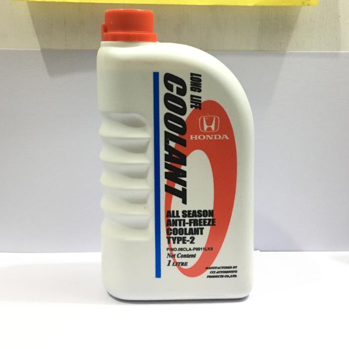 LONG LIFE COOLANT HONDA 1L BIRU TYPE 2 - ANTI FREEZE AIR RADIATOR