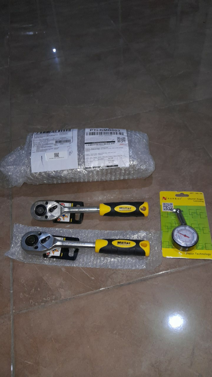 Mollar Gagang Sok Kunci Stang Rachet Ratchet 1/2 Inch X 24 T