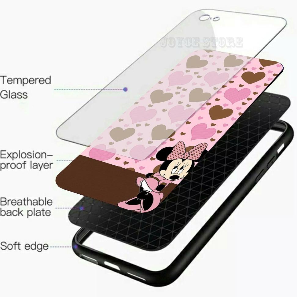 [CG268] Softcase Kaca Karakter Oppo A16 A55 A54 A3S - Kesing Hp Oppo A83 A74 A92 A15S - Case hp Oppo
