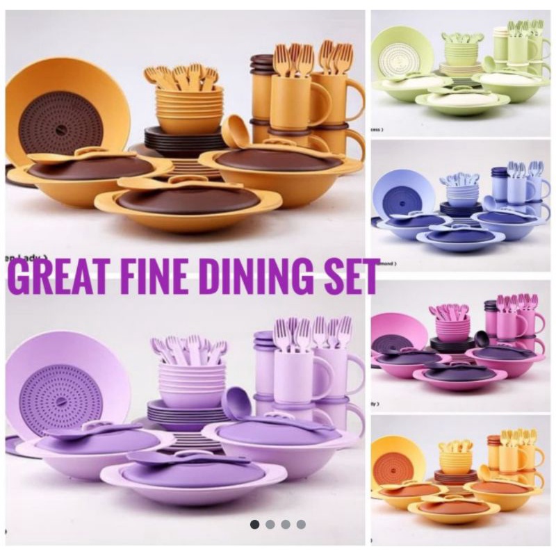 Twin Tulipware Great Fine Dining Set / perlengkapan makan